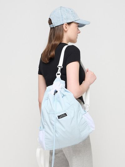 ROIDESROIS Draw String Backpack (light blue)