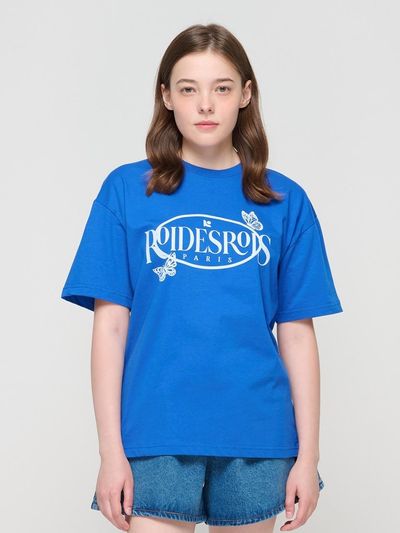ROIDESROIS Graffiti Butterfly Point T-shirt (Blue)