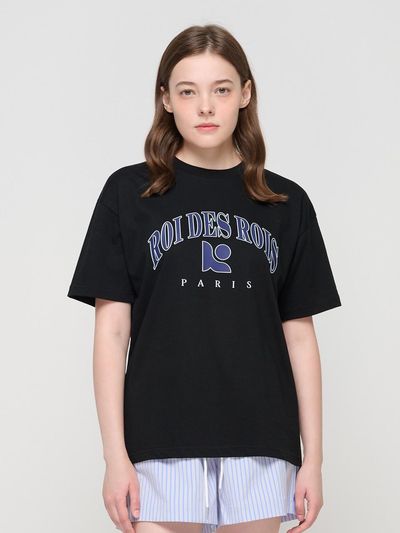 ROIDESROIS Signature Line Paris Short Sleeve T-shirt (Black)