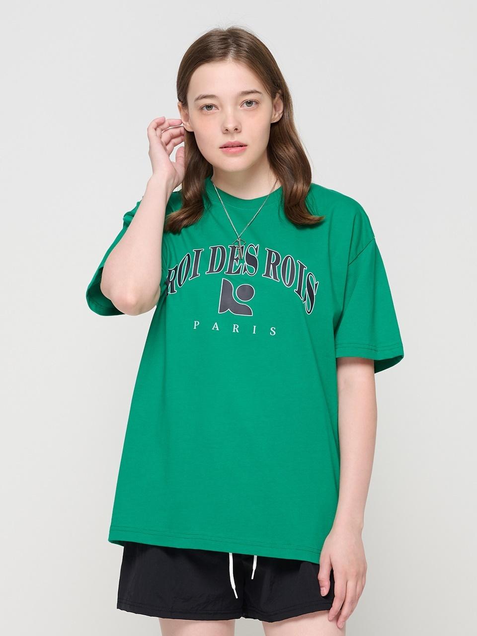 ROIDESROIS Signature Line Paris Short Sleeve T-shirt (Green)