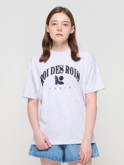 ROIDESROIS Signature Line Paris Short Sleeve T-shirt (Melange