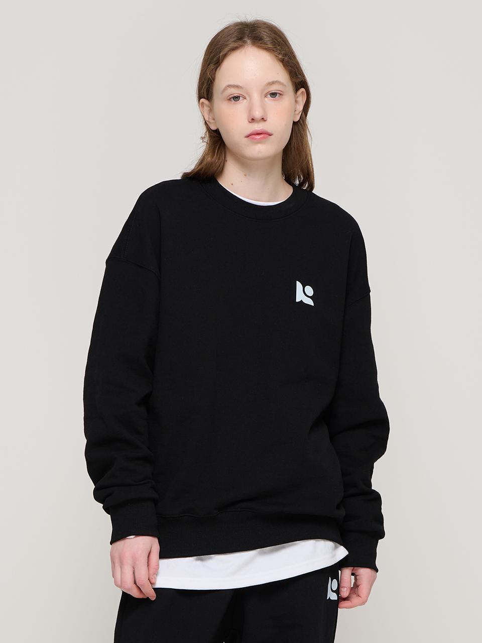 ROIDESROIS Signature Oversized Sweatshirt  (Black)