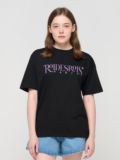 ROIDESROIS Standard Lettering Logo Print Short Sleeve T-shirt