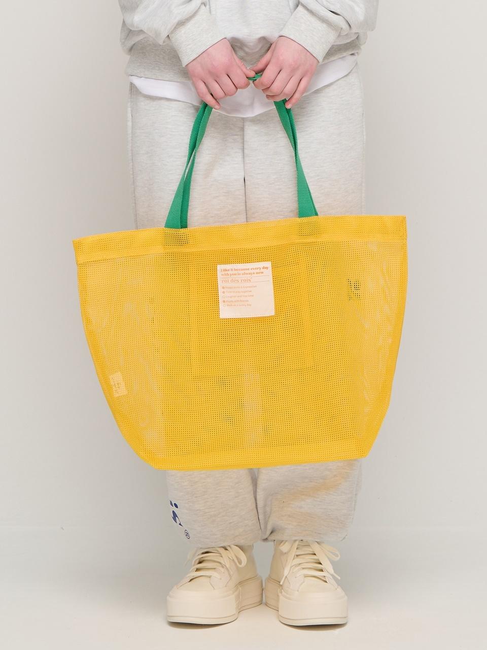 ROIDESROIS Two Color Mash Multi-Bag (Yellow/Green)