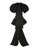 Rokh rokh Belted Flare Puff Sleeve Top - 2
