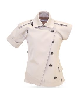 Rokh rokh Multi Button Twisted Shirt