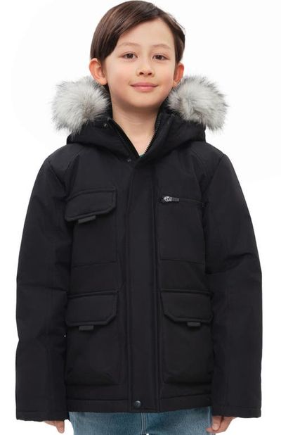 Rokka&Rolla Rokka&Rolla Kids' Parka Coat with Detachable Trim