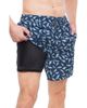 Rokka&Rolla Rokka&Rolla Men's 7" Compression Liner Swim Trunks with Back Zipper Pocket, UPF 50+ - 1