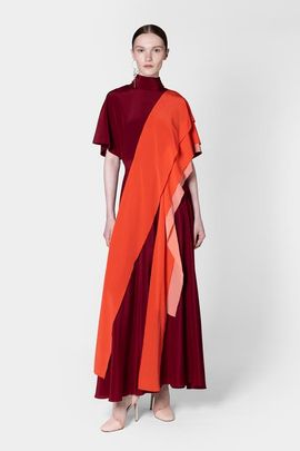 Roksanda Roksanda Arisha Chiffon Draped Midi Dress
