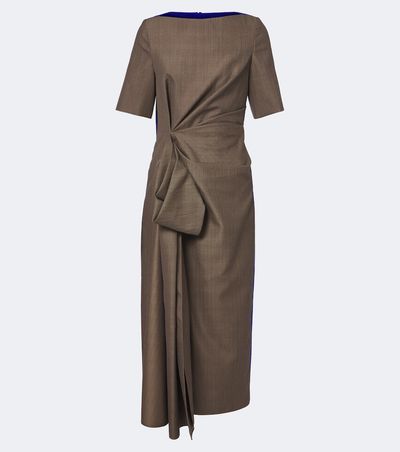 Roksanda Roksanda Caia draped wool midi dress