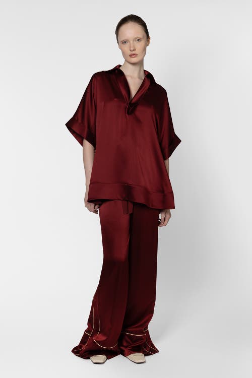 Roksanda Roksanda Enira Satin V-Neck Top