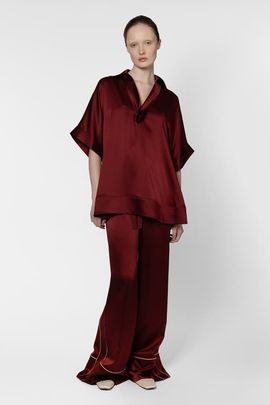 Roksanda Roksanda Enira Satin V-Neck Top