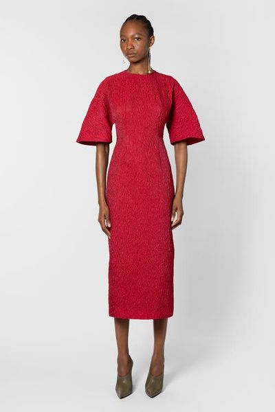 Roksanda Roksanda Falah Cloque Textured Midi Dress