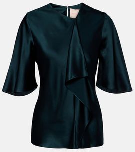 Roksanda Roksanda Naiara draped silk satin top