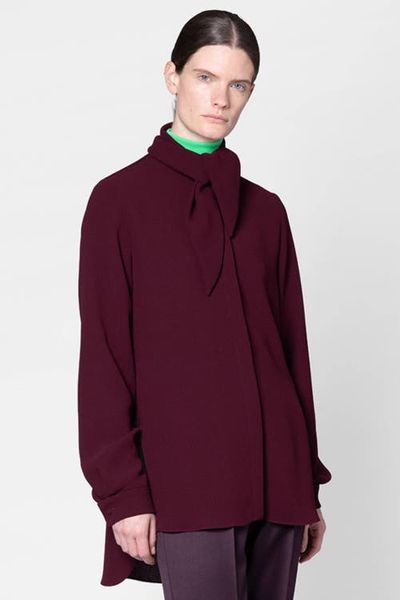 Roksanda Roksanda Nyra Draped Tie Neck Top