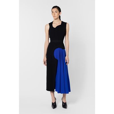 Roksanda Roksanda Saro Black And Blue Cut Out Dress