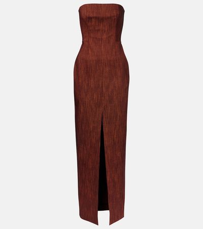 Roksanda Roksanda Shani wool and cotton bustier gown