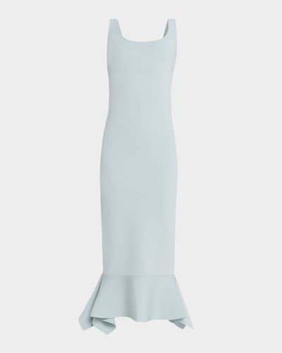 Roland Mouret Fit-And-Flare Knit Midi Dress