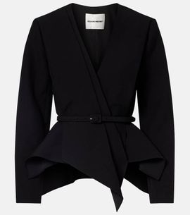 Roland Mouret Roland Mouret Asymmetric draped crÃªpe blazer
