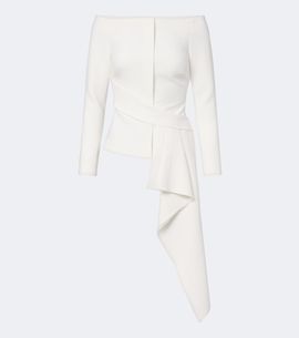 Roland Mouret Roland Mouret Asymmetric off-shoulder crêpe jacket