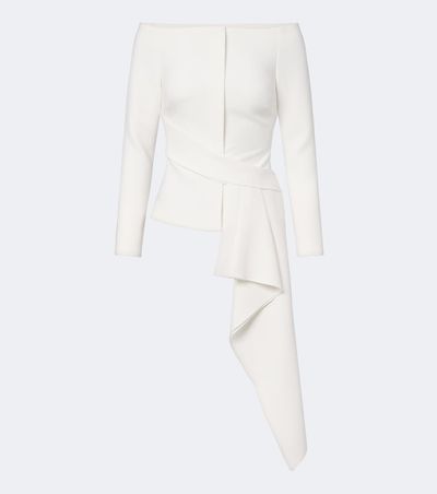 Roland Mouret Roland Mouret Asymmetric off-shoulder crêpe jacket