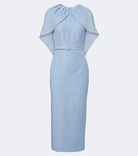 Roland Mouret Roland Mouret Belted caped midi dress