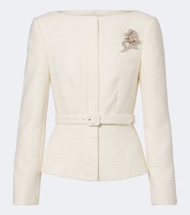 Roland Mouret Roland Mouret Belted embellished bouclé jacket