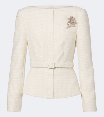 Roland Mouret Roland Mouret Belted embellished bouclé jacket