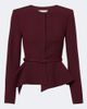 Roland Mouret Roland Mouret Belted peplum wool and silk jacket - 1