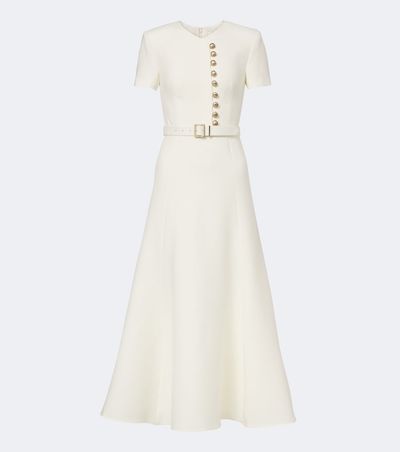 Roland Mouret Roland Mouret Belted wool and silk cocktail dress
