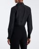 Roland Mouret Roland Mouret Bow-detail jacquard ramie and silk bodysuit - 6