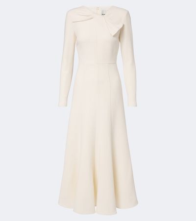 Roland Mouret Roland Mouret Bow-detail wool crêpe cocktail dress