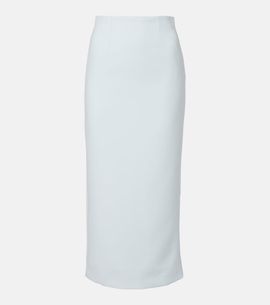 Roland Mouret Roland Mouret Caped satin crÃªpe midi skirt