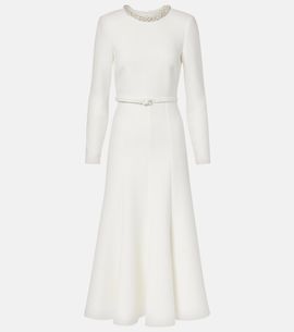 Roland Mouret Roland Mouret Crystal-embellished crêpe cocktail dress