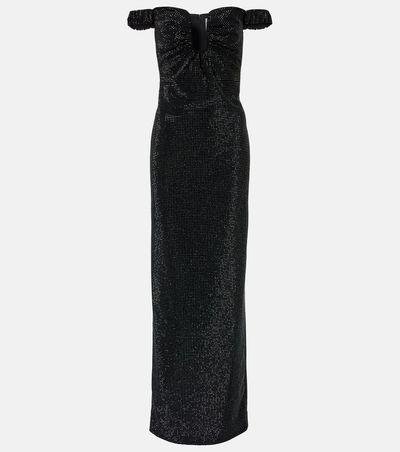 Roland Mouret Roland Mouret Crystal-embellished off-shoulder gown
