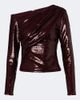 Roland Mouret Roland Mouret Draped sequined asymmetric top - 1