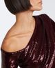 Roland Mouret Roland Mouret Draped sequined asymmetric top - 3