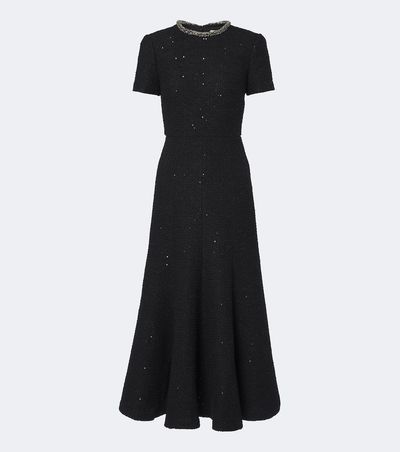 Roland Mouret Roland Mouret Embellished bouclé cocktail dress
