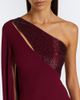 Roland Mouret Roland Mouret Embellished caped one-shoulder gown - 3