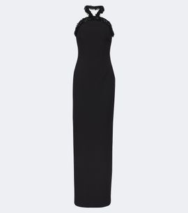 Roland Mouret Roland Mouret Embellished crêpe halterneck gown