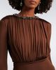 Roland Mouret Roland Mouret Embellished gathered jersey maxi dress - 3