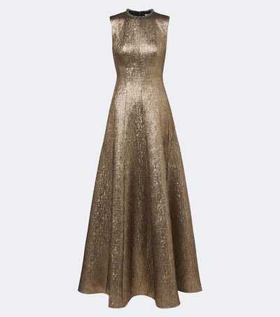 Roland Mouret Roland Mouret Embellished lamé jacquard gown
