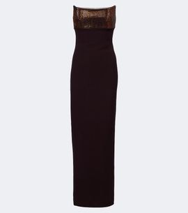 Roland Mouret Roland Mouret Embellished paneled corset gown