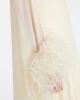 Roland Mouret Roland Mouret Feather-trimmed caped silk chiffon gown - 5