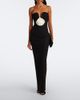Roland Mouret Roland Mouret Floral-appliqué crêpe bustier gown - 2