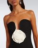 Roland Mouret Roland Mouret Floral-appliqué crêpe bustier gown - 3