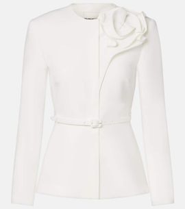 Roland Mouret Roland Mouret Floral-appliquÃ© crÃªpe jacket