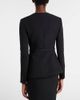Roland Mouret Roland Mouret Floral-appliquÃ© peplum crÃªpe blazer - 6