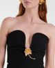 Roland Mouret Roland Mouret Floral-appliquÃ© strapless gown - 4