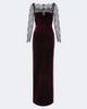 Roland Mouret Roland Mouret Lace-trimmed velvet gown - 1